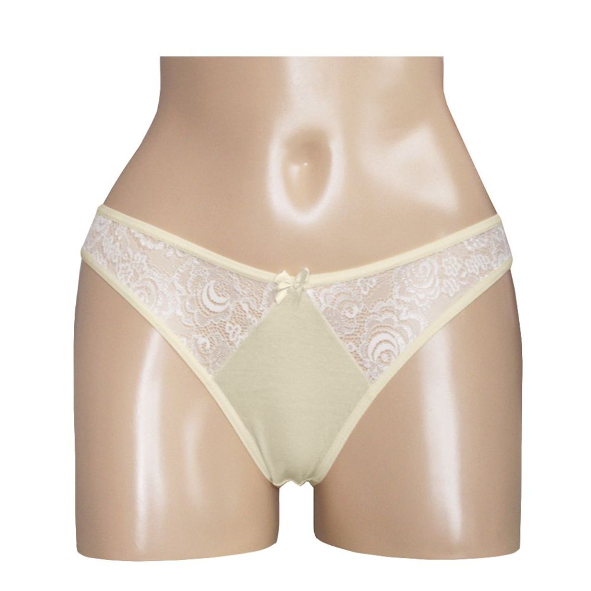 Peter Pan - Bikini con Encaje Elasticado Beige Peter Pan