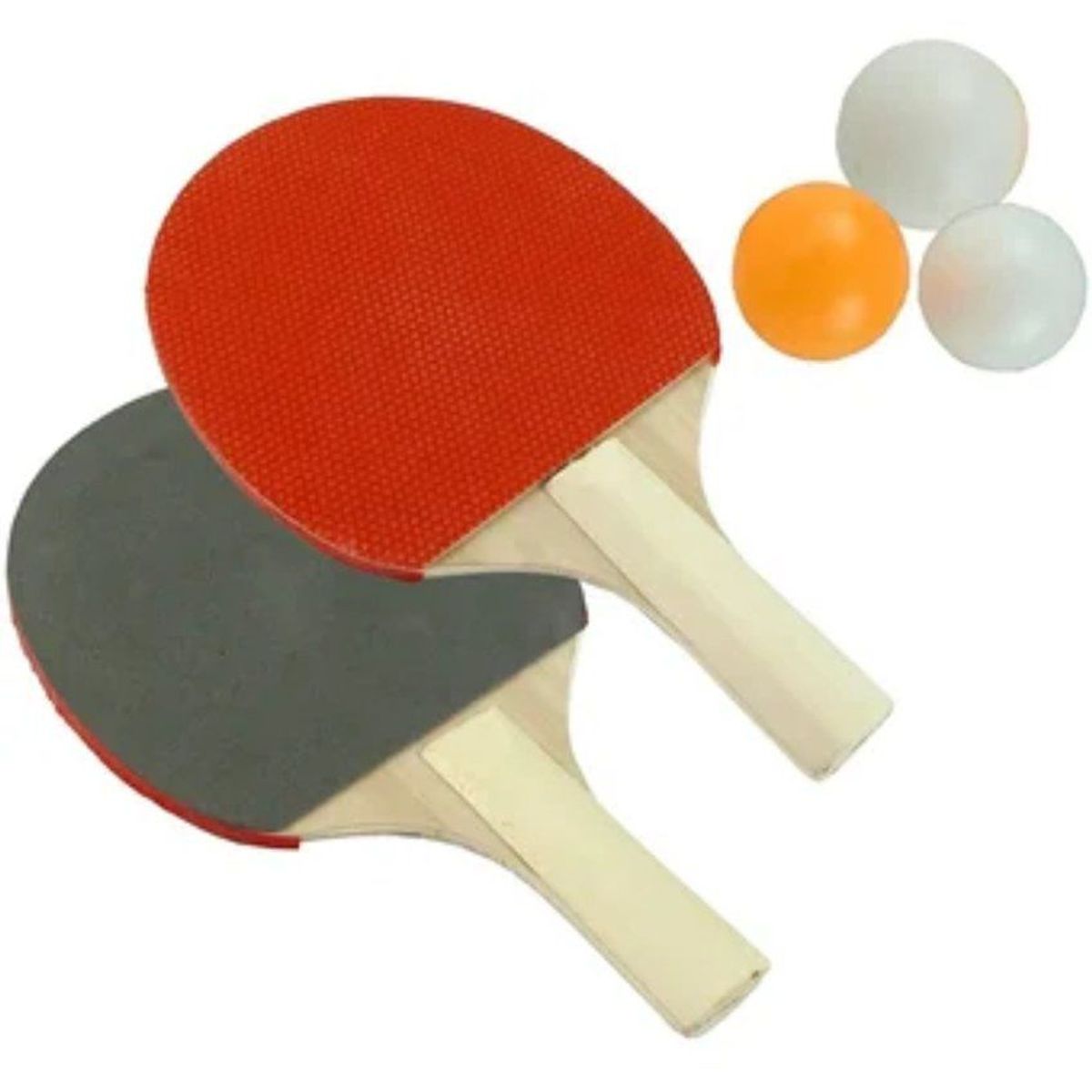 GENERICO - Set de 2 Raquetas Paletas + Pelotas Ping Pong + Estuche