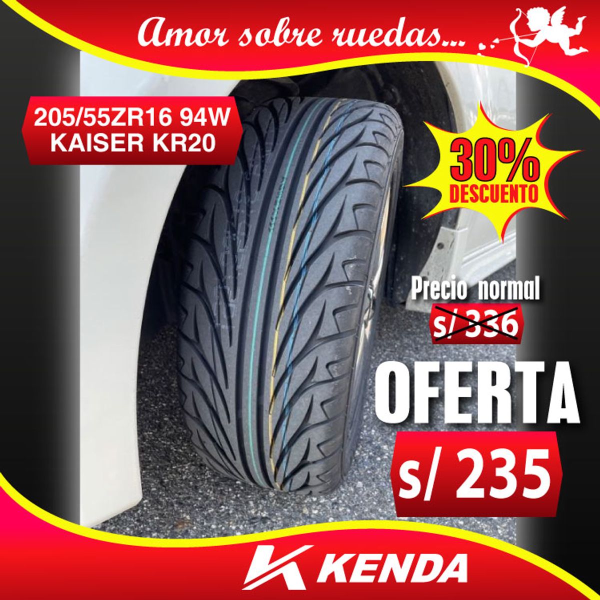 KENDA - Llanta 205/ 55ZR 16 - Kenda - Kaiser KR20 - 94W