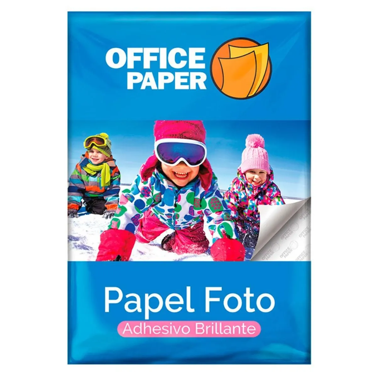 OFFICE PAPER - Papel Foto Office Paper Adhesivo Brillante 120g 20 Hojas A4