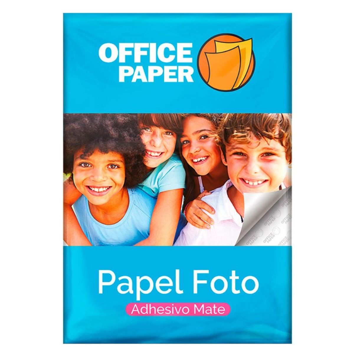OFFICE PAPER - Papel Foto Office Paper Adhesivo Mate 110g por 20 Hojas A4