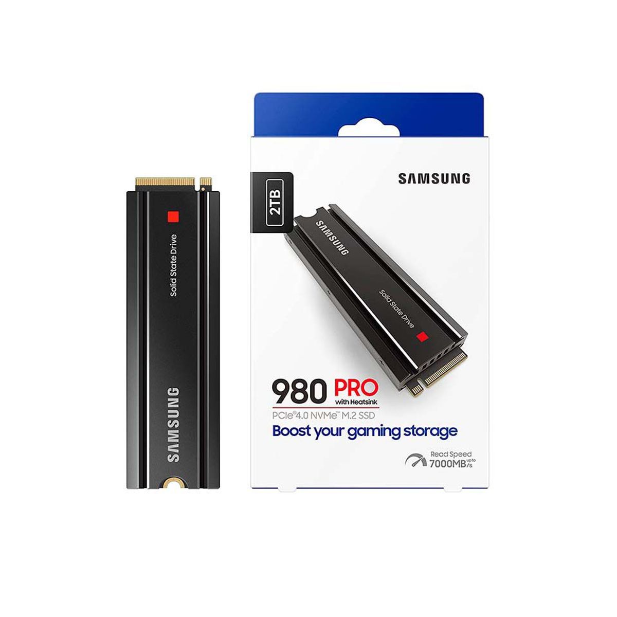 SAMSUNG - DISCO SSD M.2 SAMSUNG 980 PRO 2TB 4.0+DISIPADOR 7000MBS ULTRA VELOZ 15