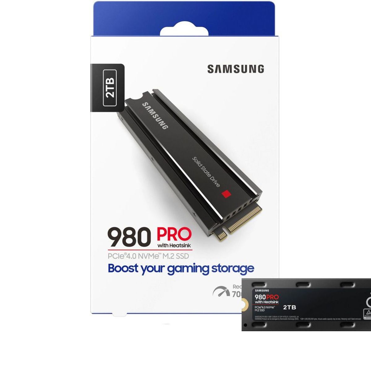 SAMSUNG - DISCO SSD M.2 SAMSUNG 980 PRO 2TB 4.0+DISIPADOR 7000MBS ULTRA VELOZ 15
