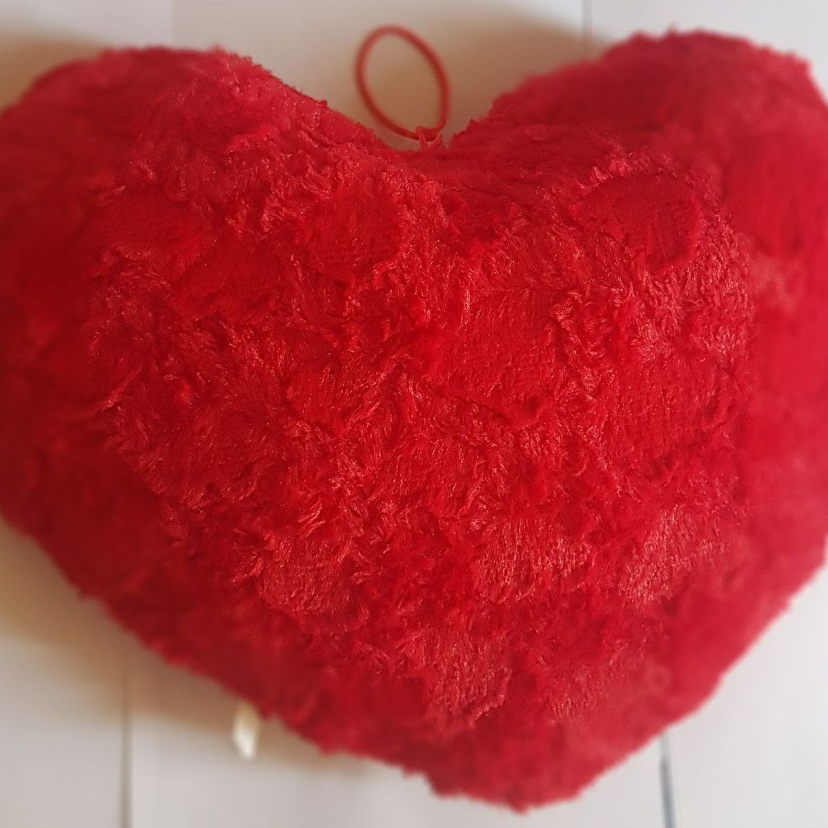 GENERICO - Almohada Cojín rojo de corazón con frases  CORAZON