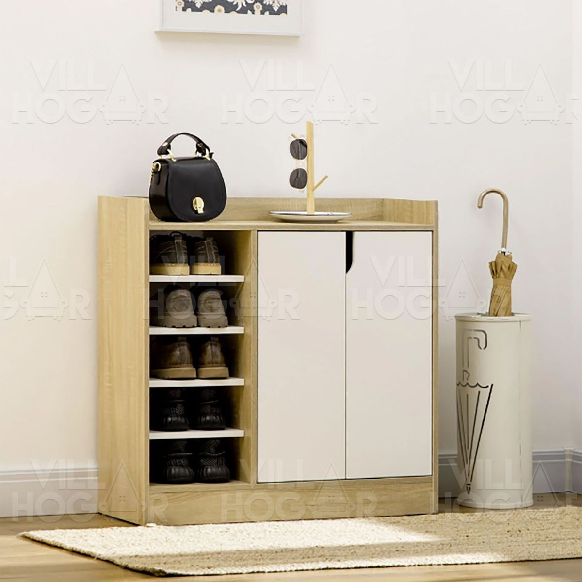 VILLA HOGAR - Zapatera Miley - capacidad para hasta 17 pares de zapatos