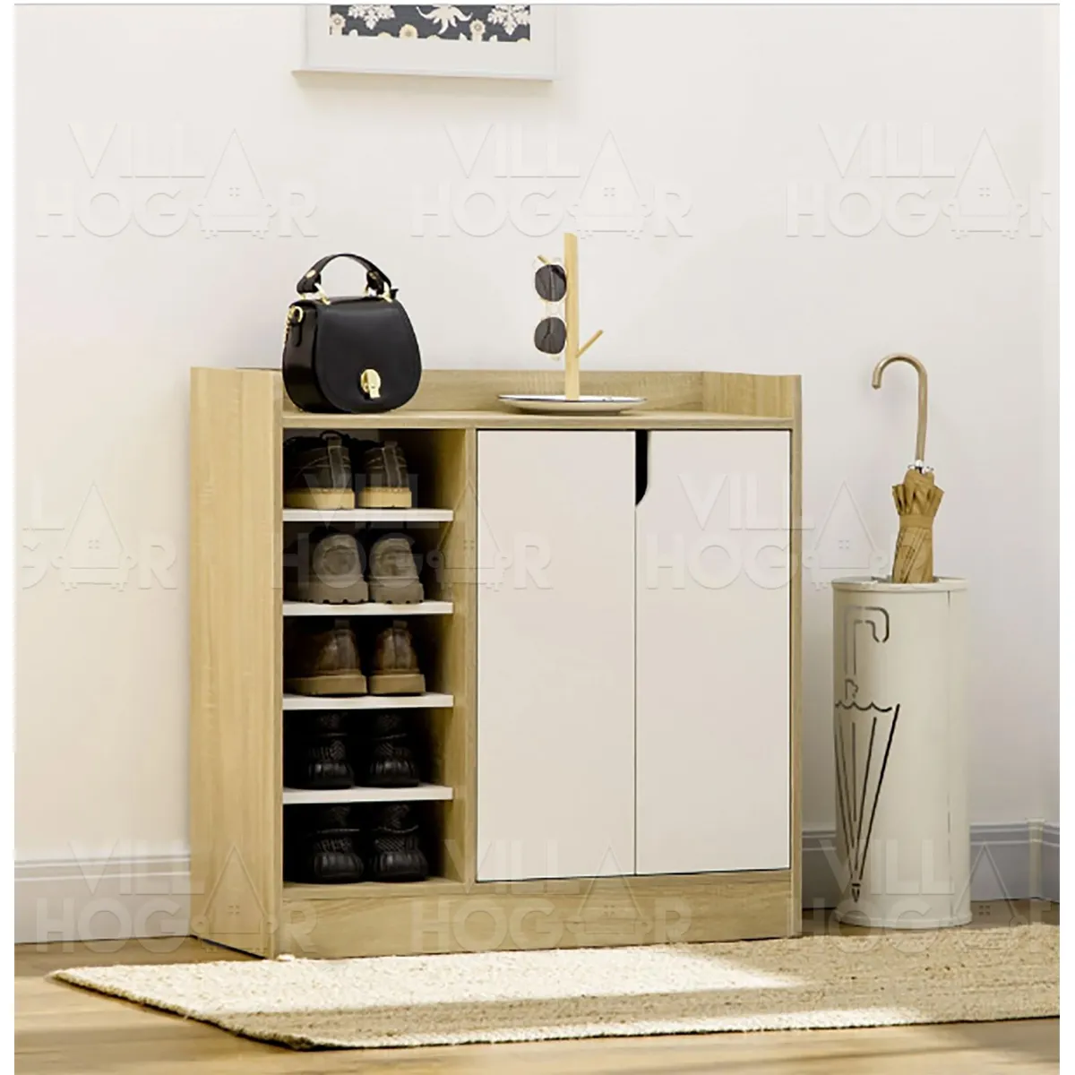 VILLA HOGAR - Zapatera Miley - capacidad para hasta 17 pares de zapatos