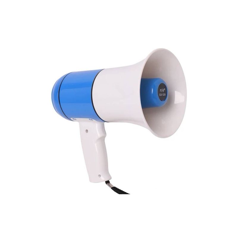 CAFINI - MEGAFONO 30W SIRENA GRABADORA USB BLUETOOTH BATERÍA RECARGABLE