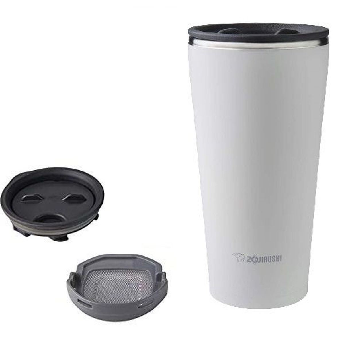 ZOJIRUSHI - Vaso Térmico tapa con filtro te Acero Inoxidable 450ml color blanco zojirushi