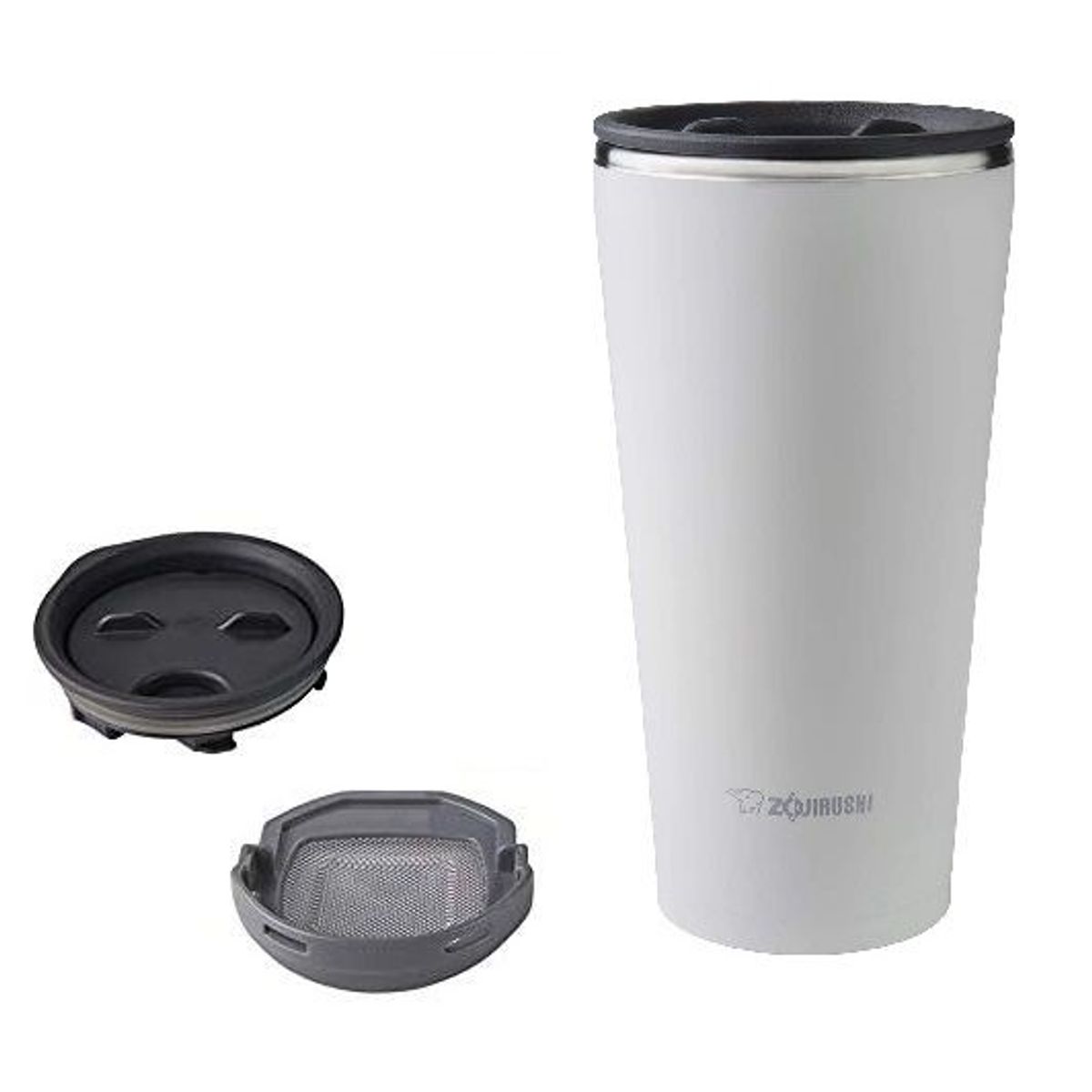 ZOJIRUSHI - Vaso Térmico tapa con filtro te Acero Inoxidable 450ml color blanco zojirushi