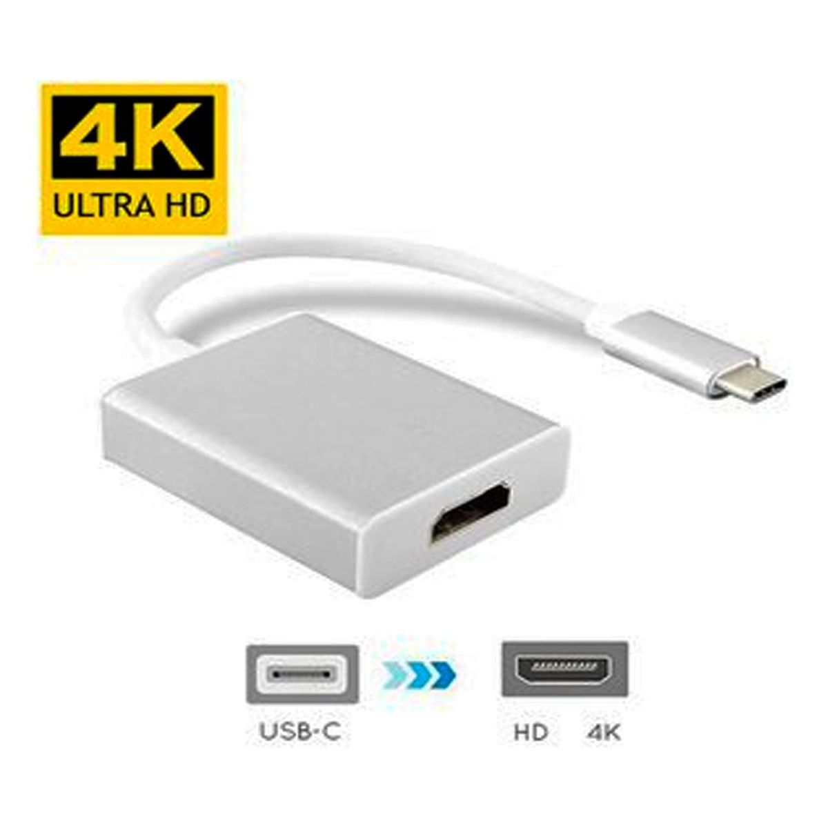 SEISA - Cable Adaptador dongle USB Tipo C a HDMI - Convertidor USB 3.1 4K