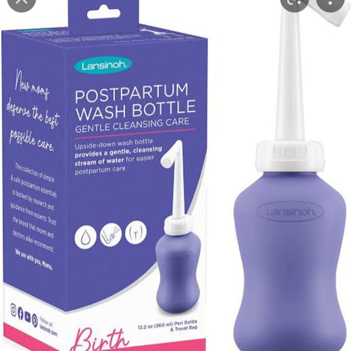 LANSINOH - Botella Periwash lavado del Perineo Lansinoh