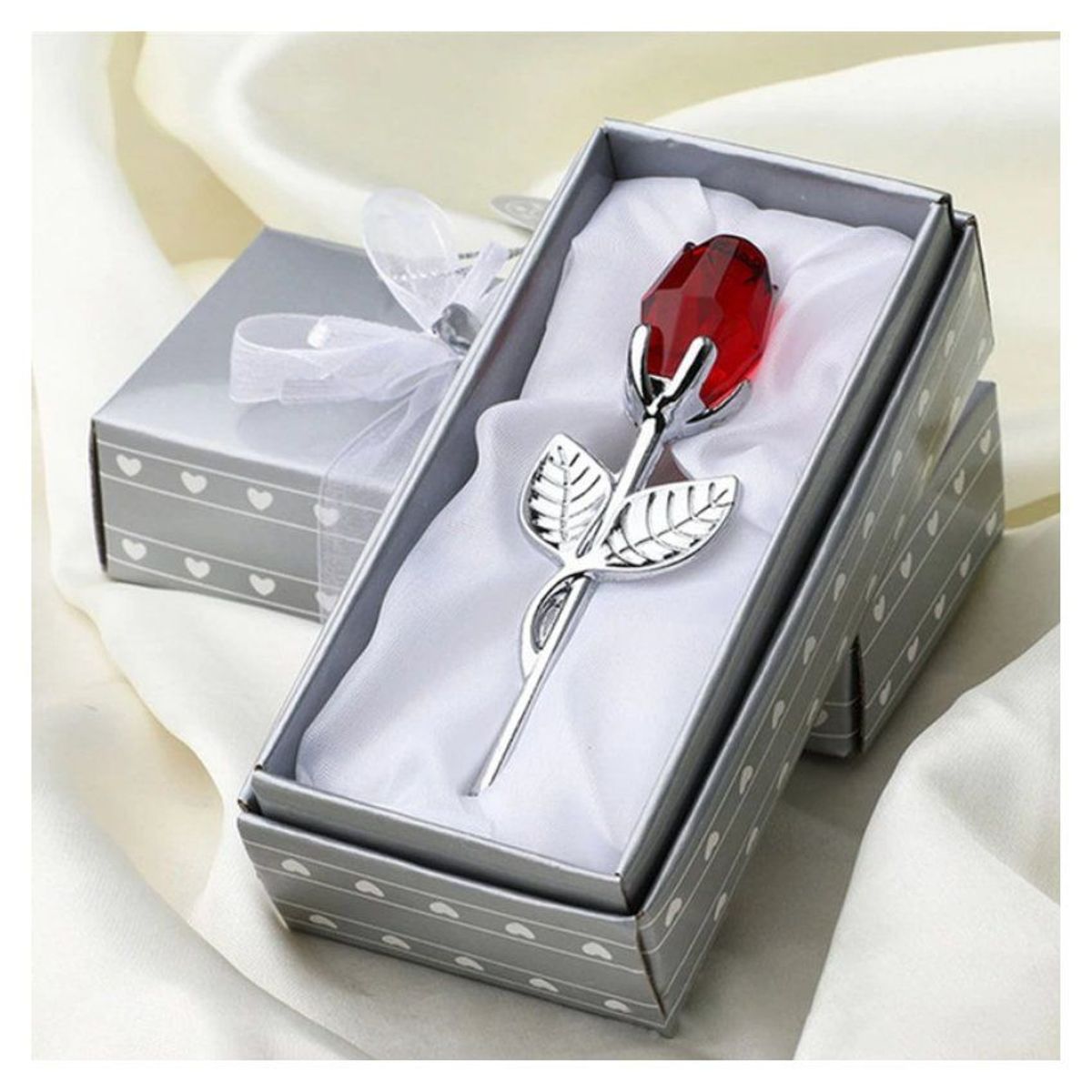 GENERICO - Rosa de Cristal Eterna - Regalo Elegante y Romántico