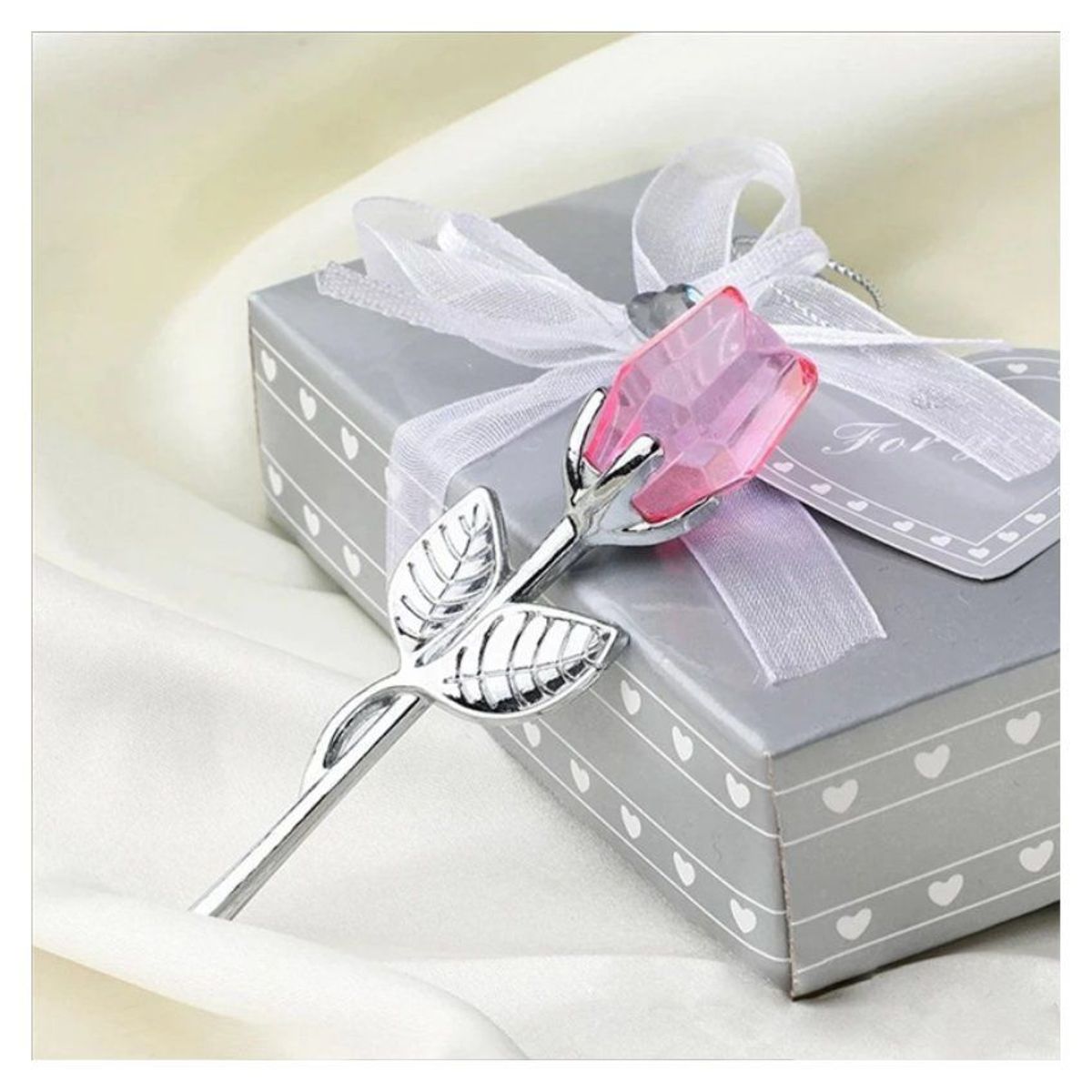 GENERICO - Rosa de Cristal Eterna - Regalo Elegante y Romántico