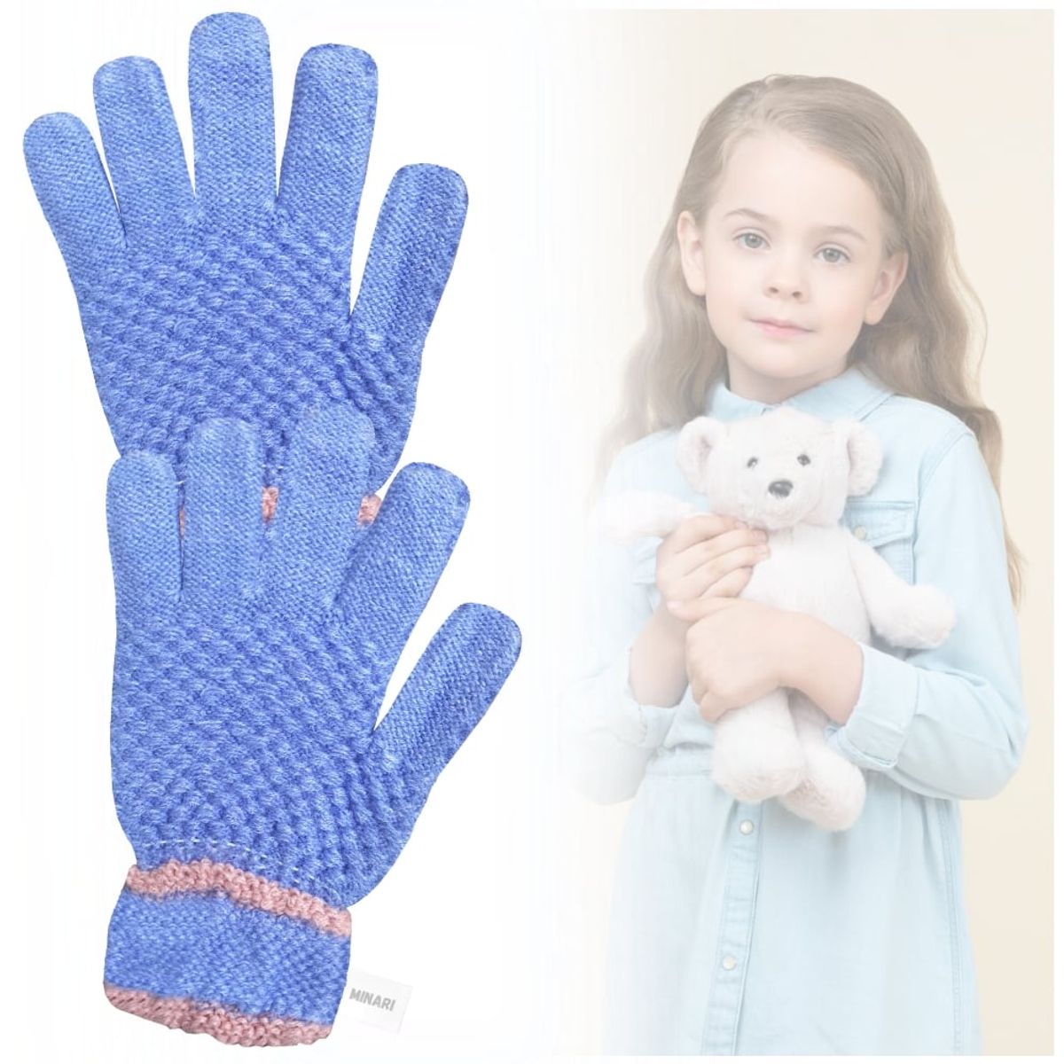 MINARI - Guantes de Invierno para Niños Lila GI350