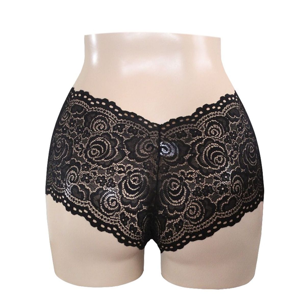 Peter Pan - Bóxer Encaje Elasticado Peter Pan Negro