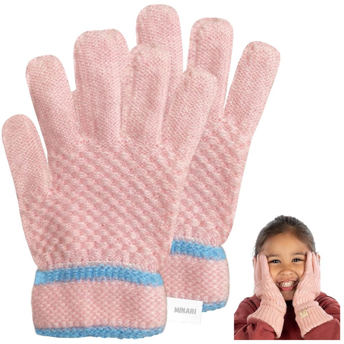 MINARI - Guantes de Invierno para Niños Rosado GI350