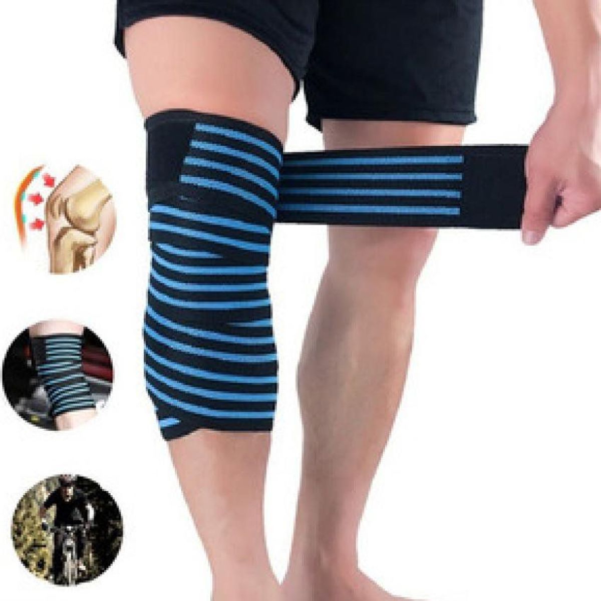 PREMIUM - Vendas Elastica Rodillera De Potencia y Levantamiento Pesas