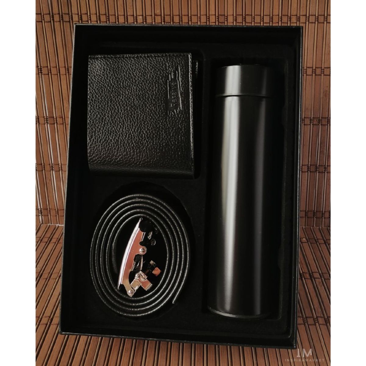 INSPIRA MARKET - Set  de regalo termo digital billetera y correa