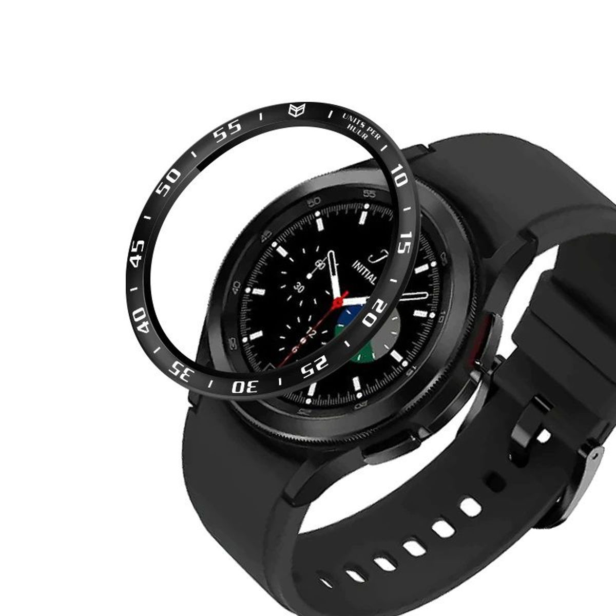 GENERICO - Bisel de Acero para Samsung Galaxy Watch 4 Classic de 42mm - Negro