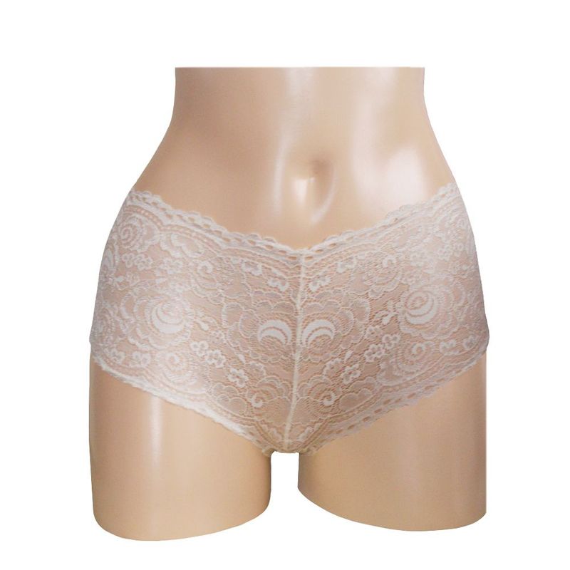 Peter Pan - Bóxer Encaje Elasticado Peter Pan Beige