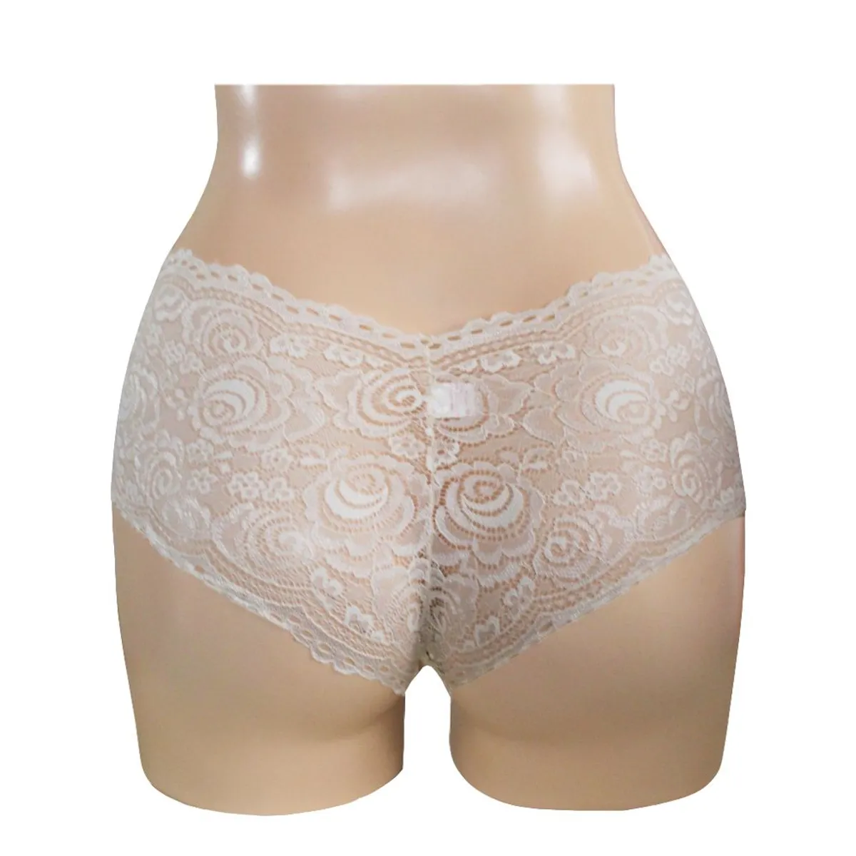 Peter Pan - Bóxer Encaje Elasticado Peter Pan Beige