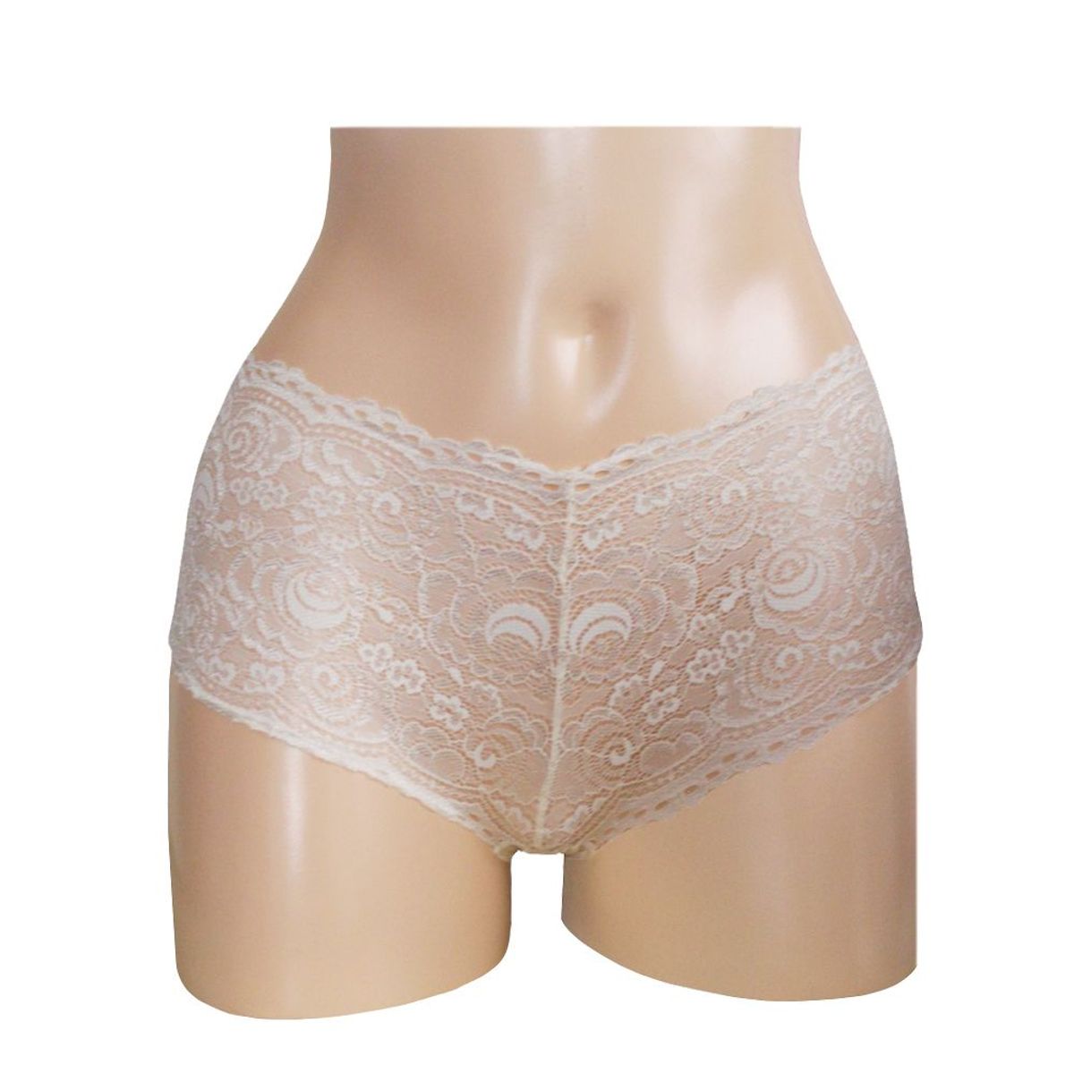 Peter Pan - Bóxer Encaje Elasticado Peter Pan Beige