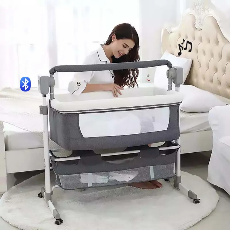 BABYKISS - CUNA COLECHO ELECTRICO LUXURY MECEDORA Y MUSICAL BLUETOOTH