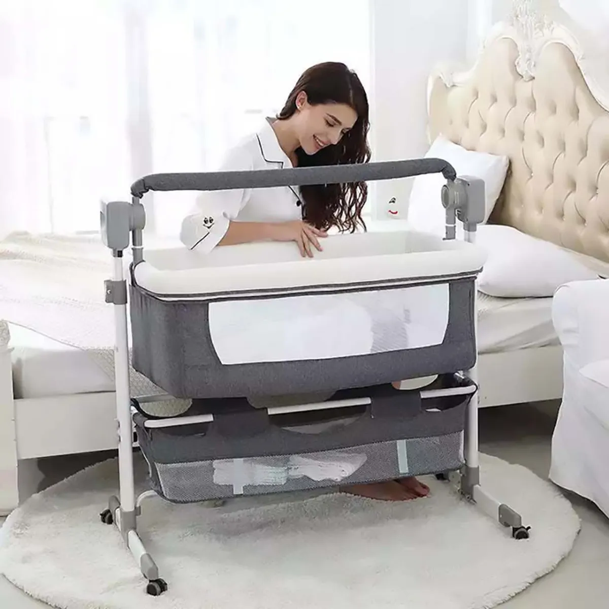 BABYKISS - CUNA COLECHO ELECTRICO LUXURY MECEDORA Y MUSICAL BLUETOOTH