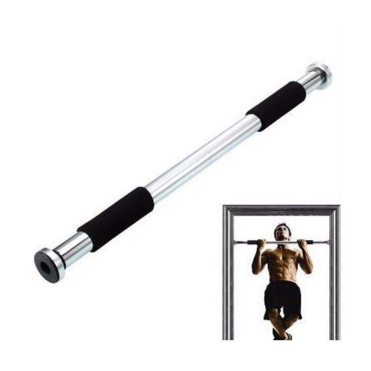 HOLGU - Barra De Dominadas Para Marco De Puerta Expandible Cromada