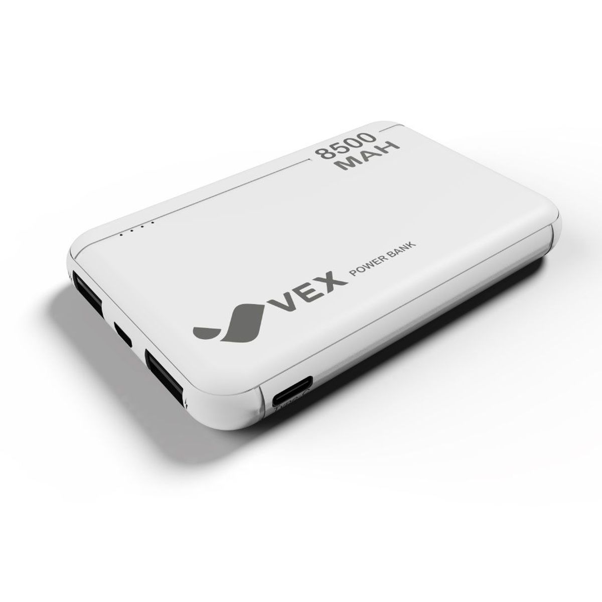 VEX - Batería Externa Cargador Portátil 8500 mAh Power Bank Vex - Blanco