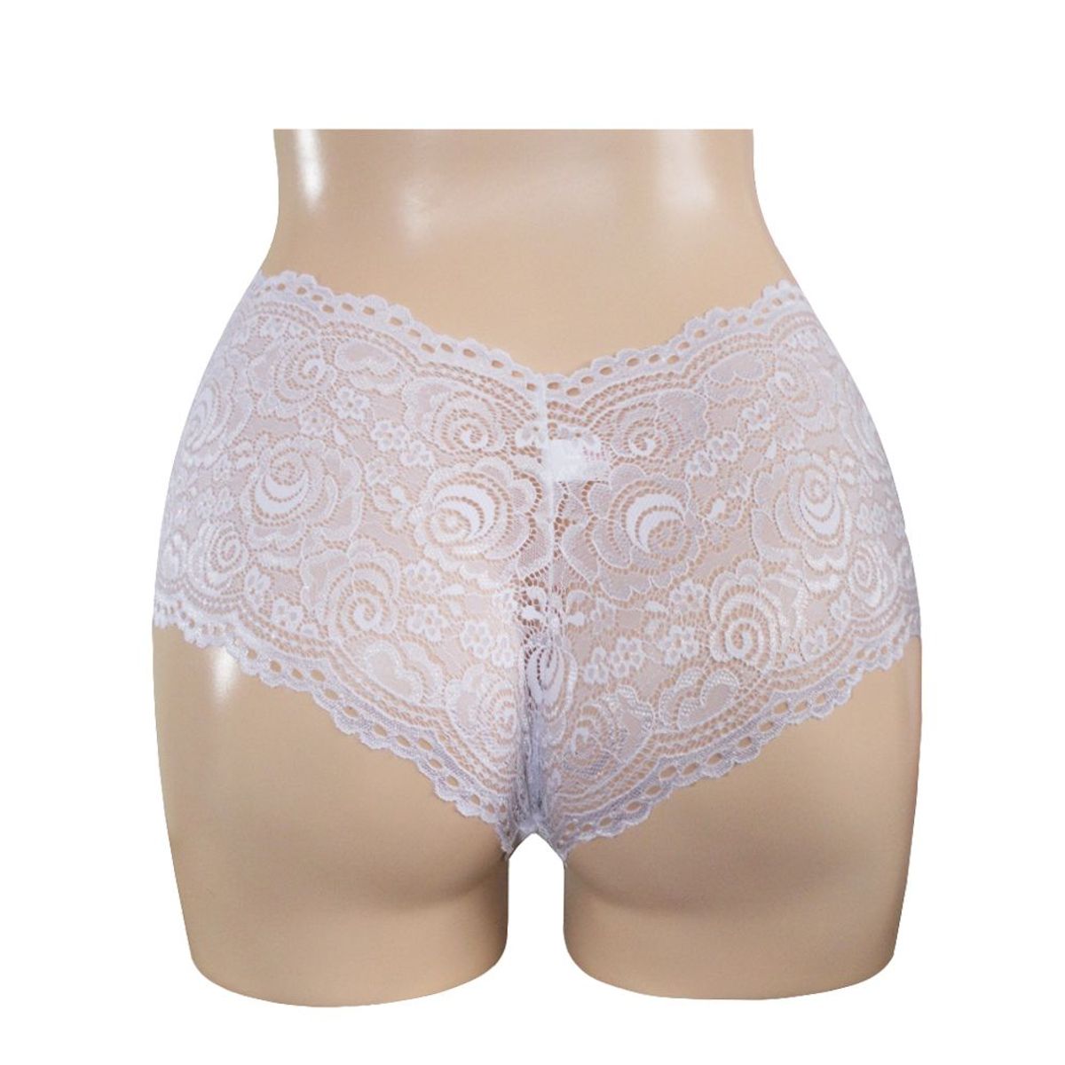 Peter Pan - Bóxer Encaje Elasticado Peter Pan Blanco