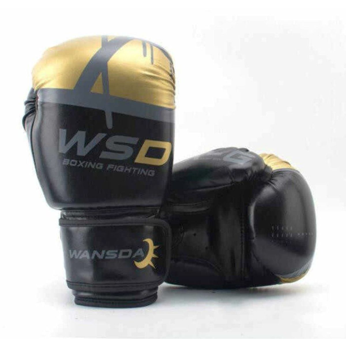 GENERICO - Guantes de box wsd 8 onzas niños negro muay thai 6 a 10años