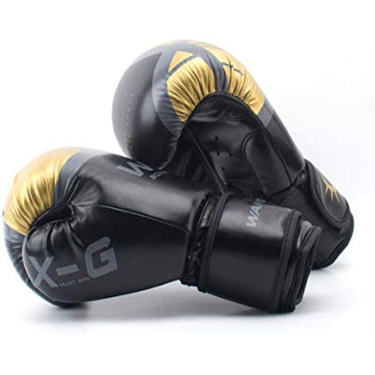 GENERICO - Guantes de box wsd 8 onzas niños negro muay thai 6 a 10años