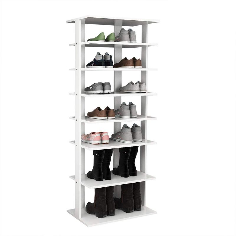 VILLA HOGAR - Zapatera para corredor Dolcce blanco - capacidad para 16 pares de zapatos