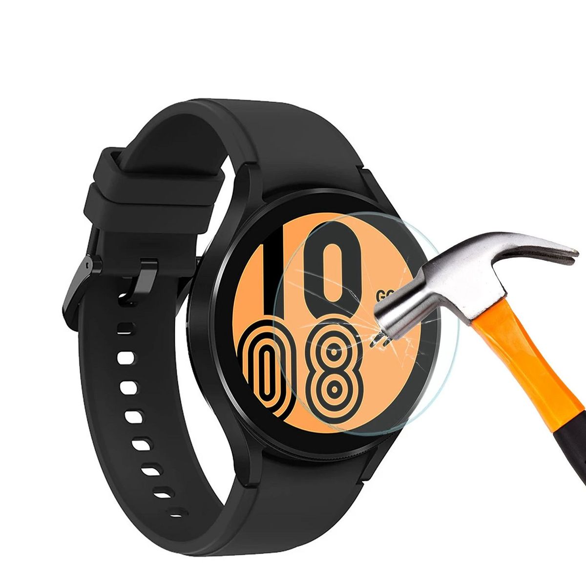 GENERICO - Vidrio Templado para Samsung Galaxy Watch 4 (44mm) - Clear