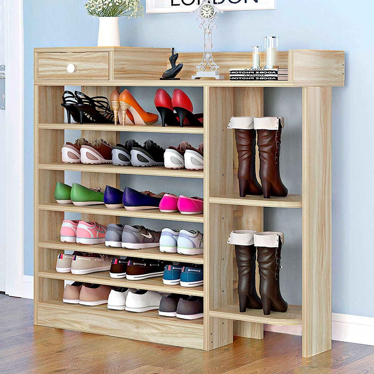 VILLA HOGAR - Zapatera Rabanne de gran almacenamiento- capacidad para 24 pares de zapatos