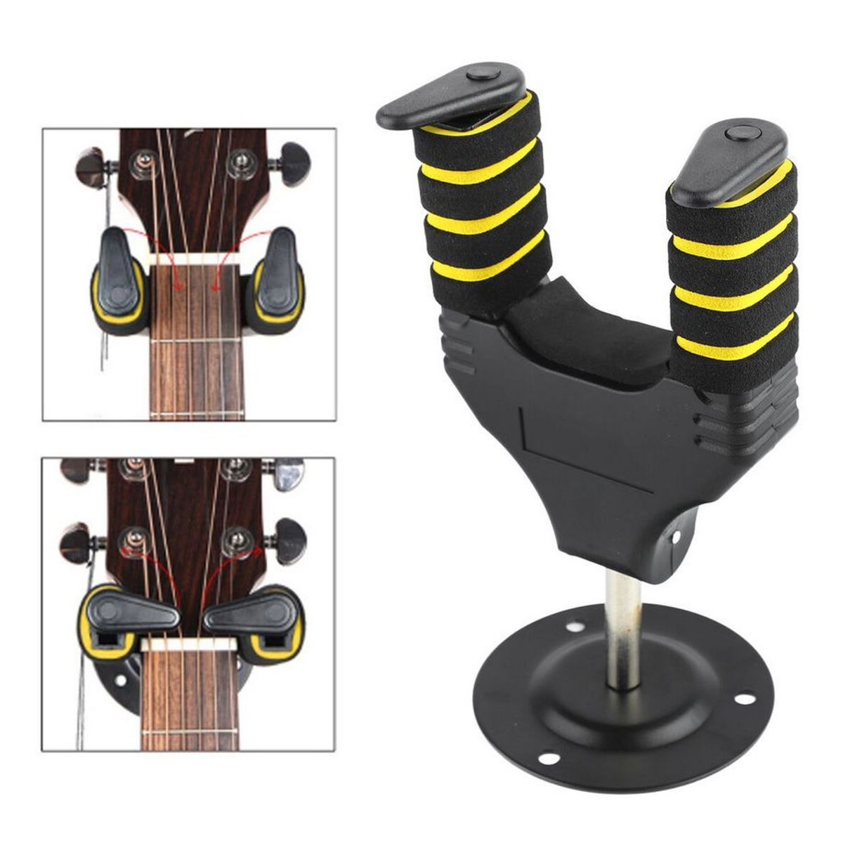 GENERICO - Soporte Gancho Para Guitarra - Perchero Bloqueo Automatico