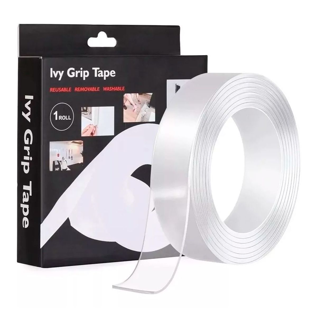 GENERICO - CINTA MAGICA DOBLE CONTACTO 3 MTS MULTIFUNCION REUTILIZABLE