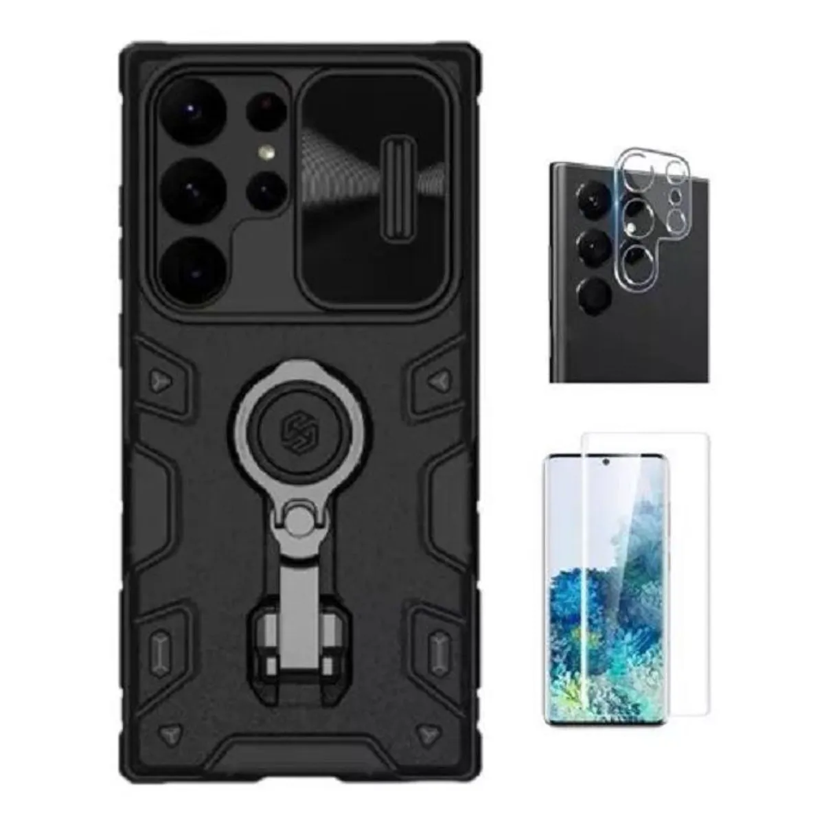 NILLKIN - Case Nillkin Camshield Armor Samsung Galaxy S23 Ultra Vidrio