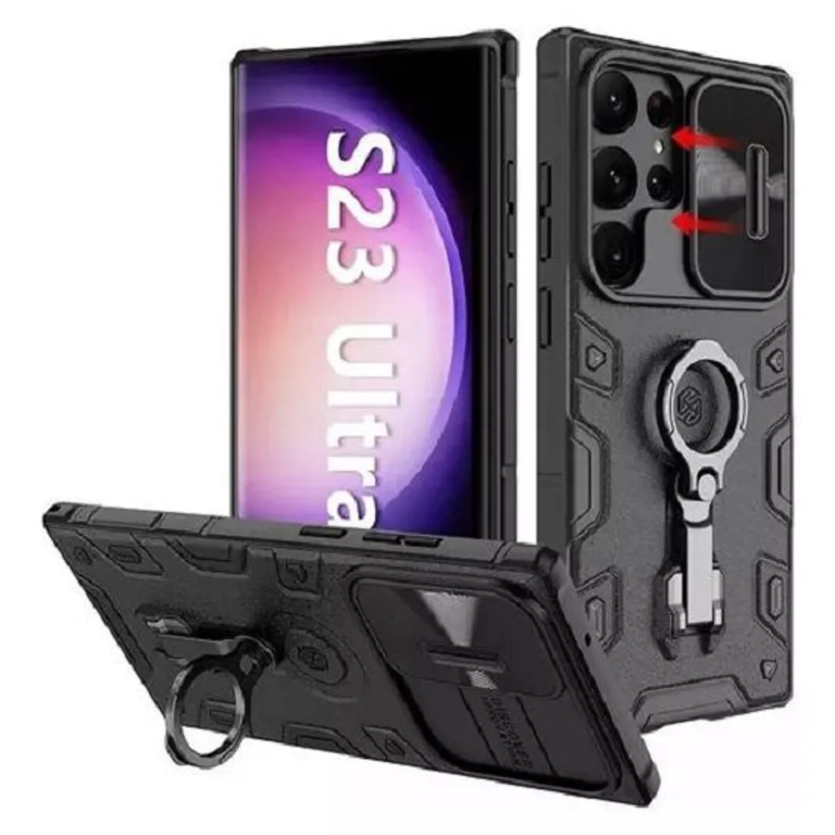 NILLKIN - Case Nillkin Camshield Armor Samsung Galaxy S23 Ultra Vidrio