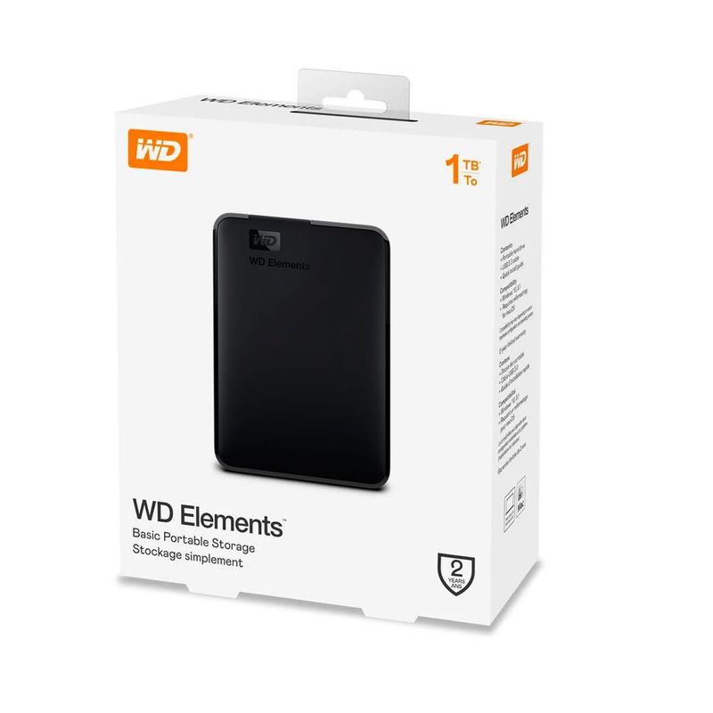 WESTERN DIGITAL - DISCO DURO EXTERNO 1 TB WESTERN DIGITAL ELEMENTS