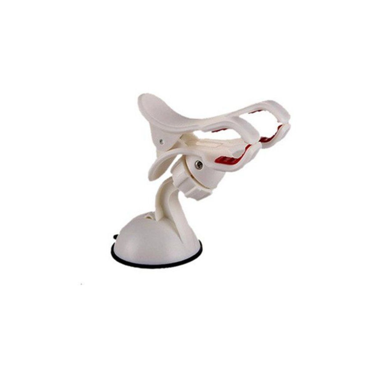 GENERICO - holder para auto holder  para celular smartphone doble pinza - blanco