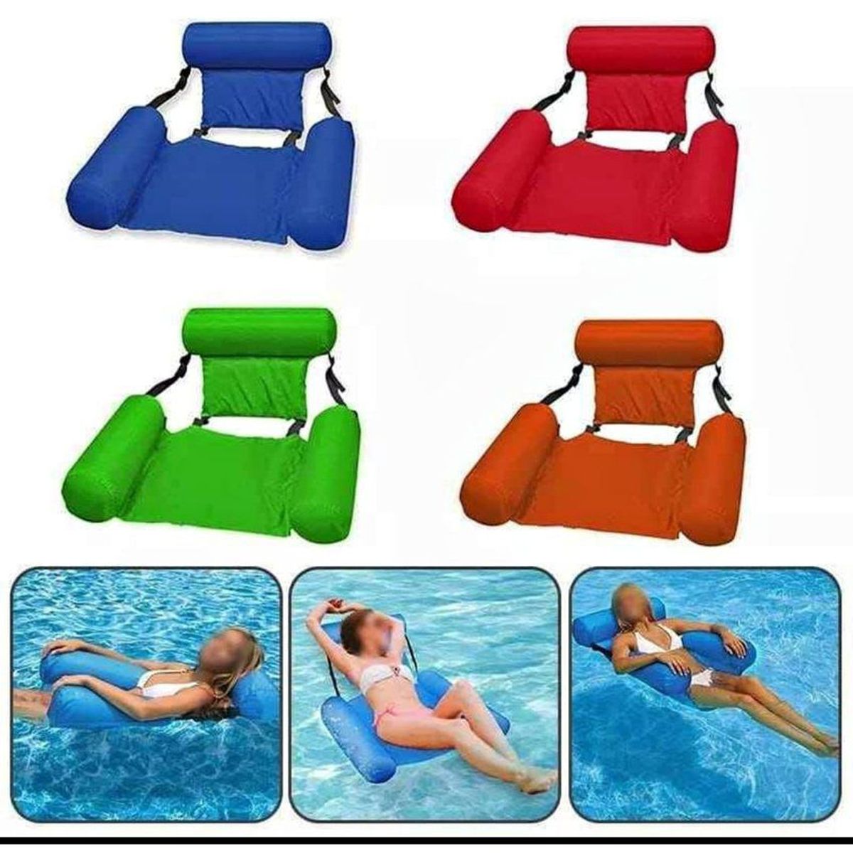 GENERICO - Silla flotador inflable