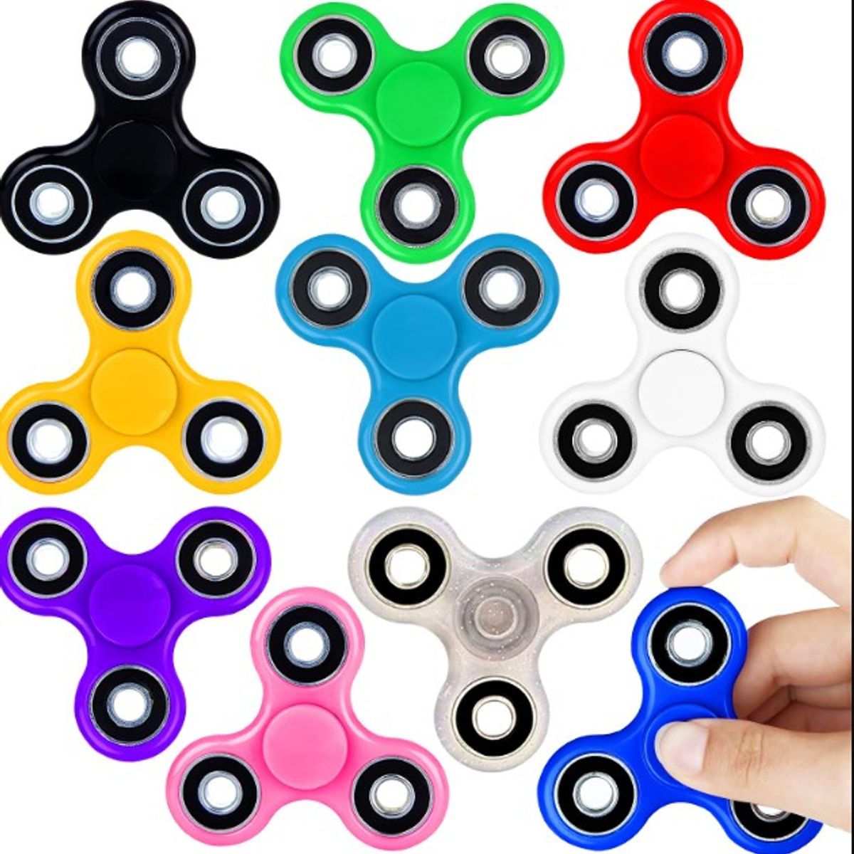 GENERICO - Spinner fidget con luces  led