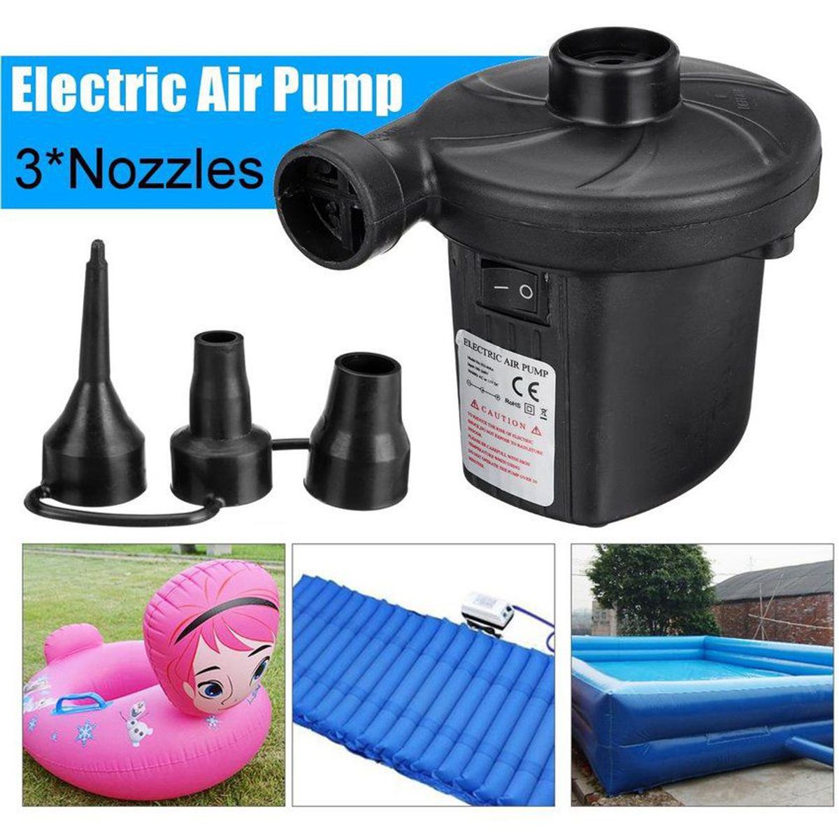 OEM - Inflador electrico para globos piscina inflables colchones