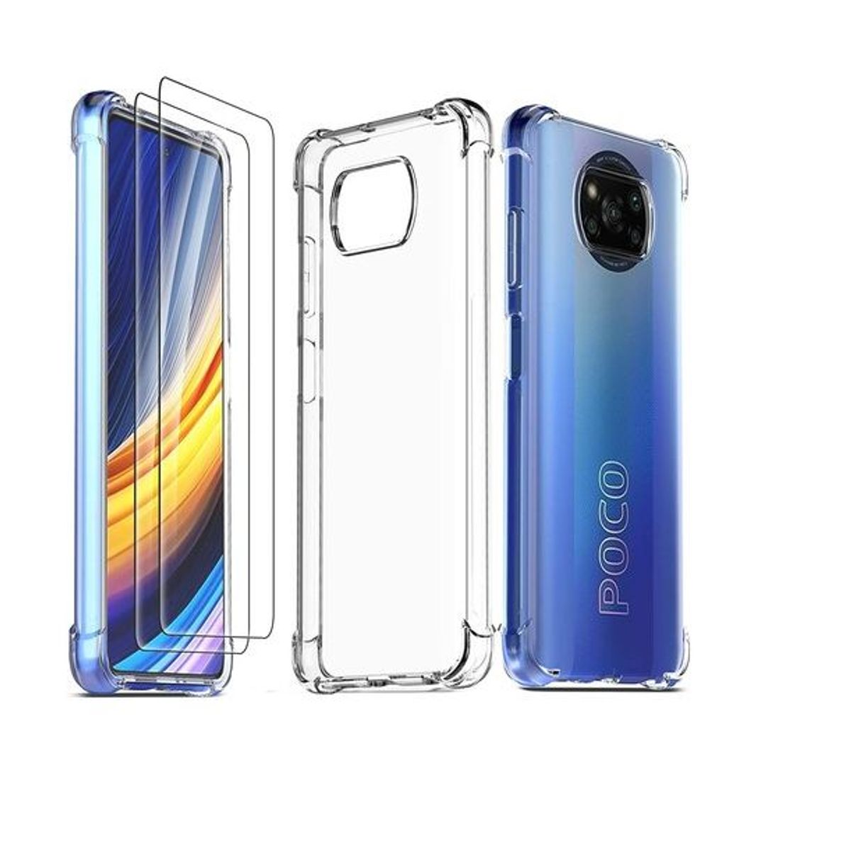 GENERICO - Case Space Funda POCO X3 NFC -Transparente