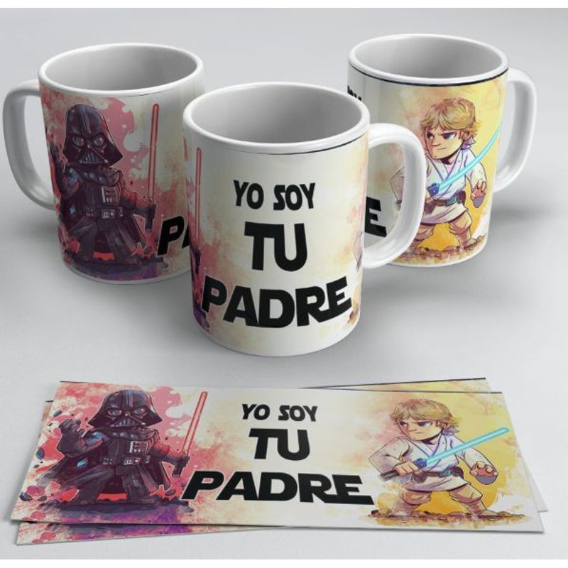 GENERICO - Tazas personalizadas 15 oz star wars  (1 unidad) 444ml