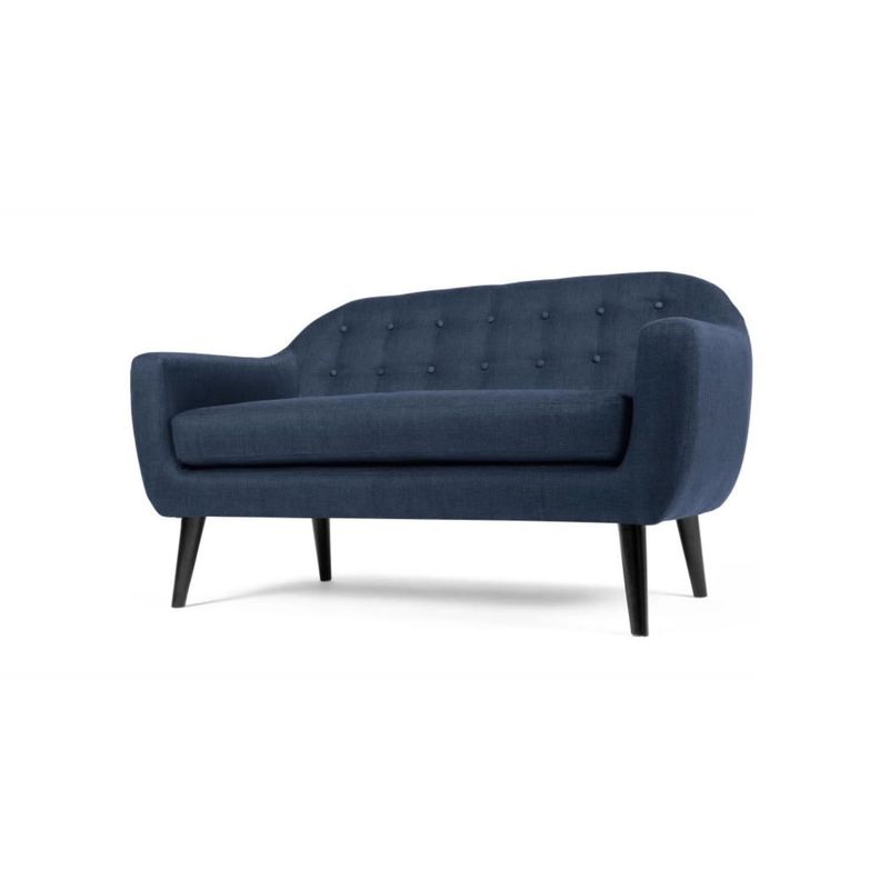 YOLODECORO - Sofá Ritchie De 2 Cuerpos Azul Oscuro.