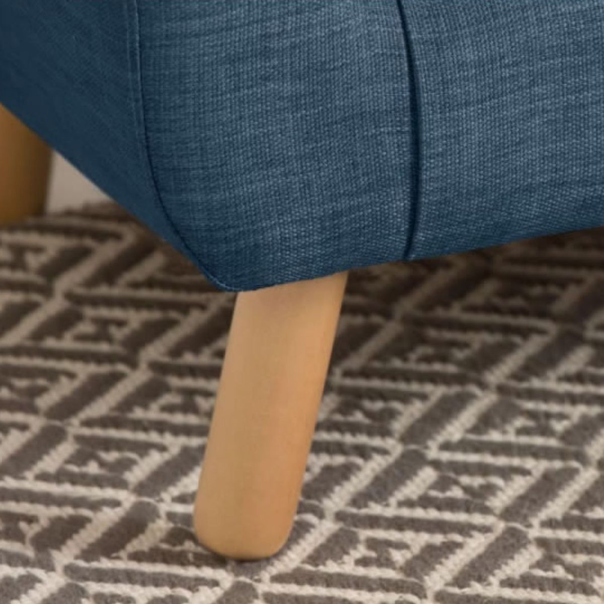 YOLODECORO - Sofá Lottie De 2 Cuerpos Azul Puerto.