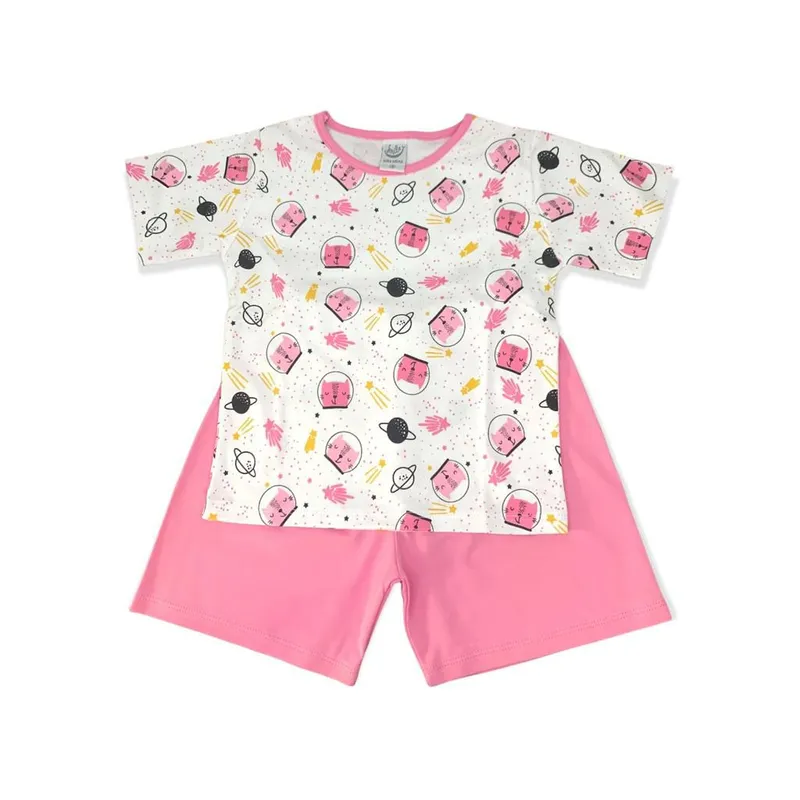 OTTOWARE - PIJAMA NIÑA GATOS ROSA